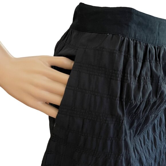 Richard Chai For Target Skirt Womens Size 1 Black Textured Mini Skirt Back Zippe - Picture 4 of 9
